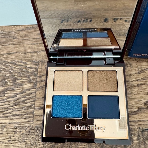 New Charlotte Tilbury Super Blue Luxury Palette Color Coded Eyeshadow Quad Rare - Picture 1 of 7